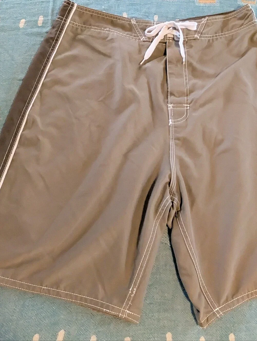 Joe Boxer Swim Shorts Mens Medium Gray/Taupe